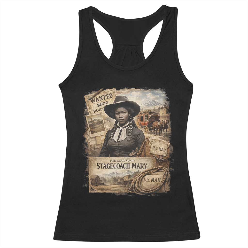 Black History Black Cowgirl Racerback Tank Top Western Rodeo African American Melanin Texas Women
