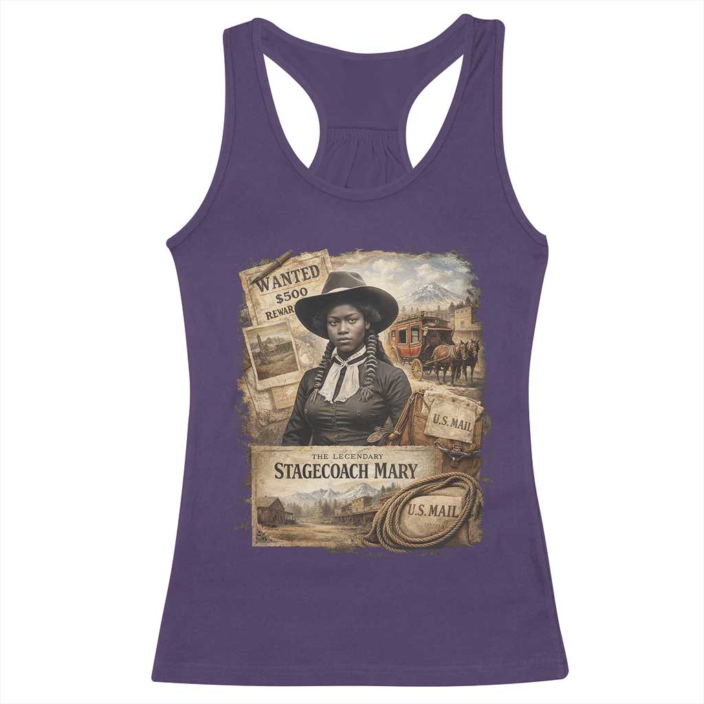Black History Black Cowgirl Racerback Tank Top Western Rodeo African American Melanin Texas Women