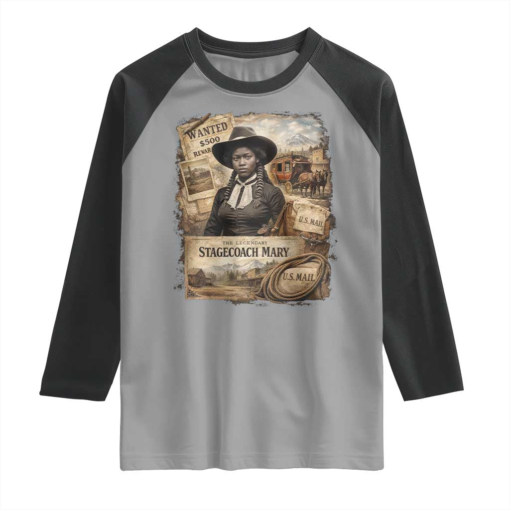 Black History Black Cowgirl Raglan Shirt Western Rodeo African American Melanin Texas Women
