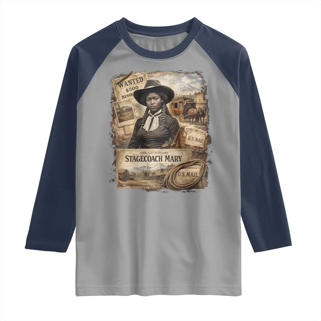 Black History Black Cowgirl Raglan Shirt Western Rodeo African American Melanin Texas Women