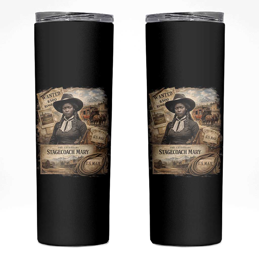 Black History Black Cowgirl Skinny Tumbler Western Rodeo African American Melanin Texas Women