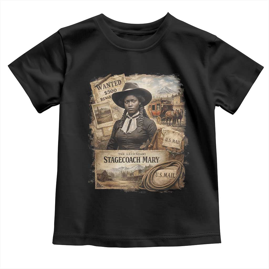 Black History Black Cowgirl Toddler T Shirt Western Rodeo African American Melanin Texas Women