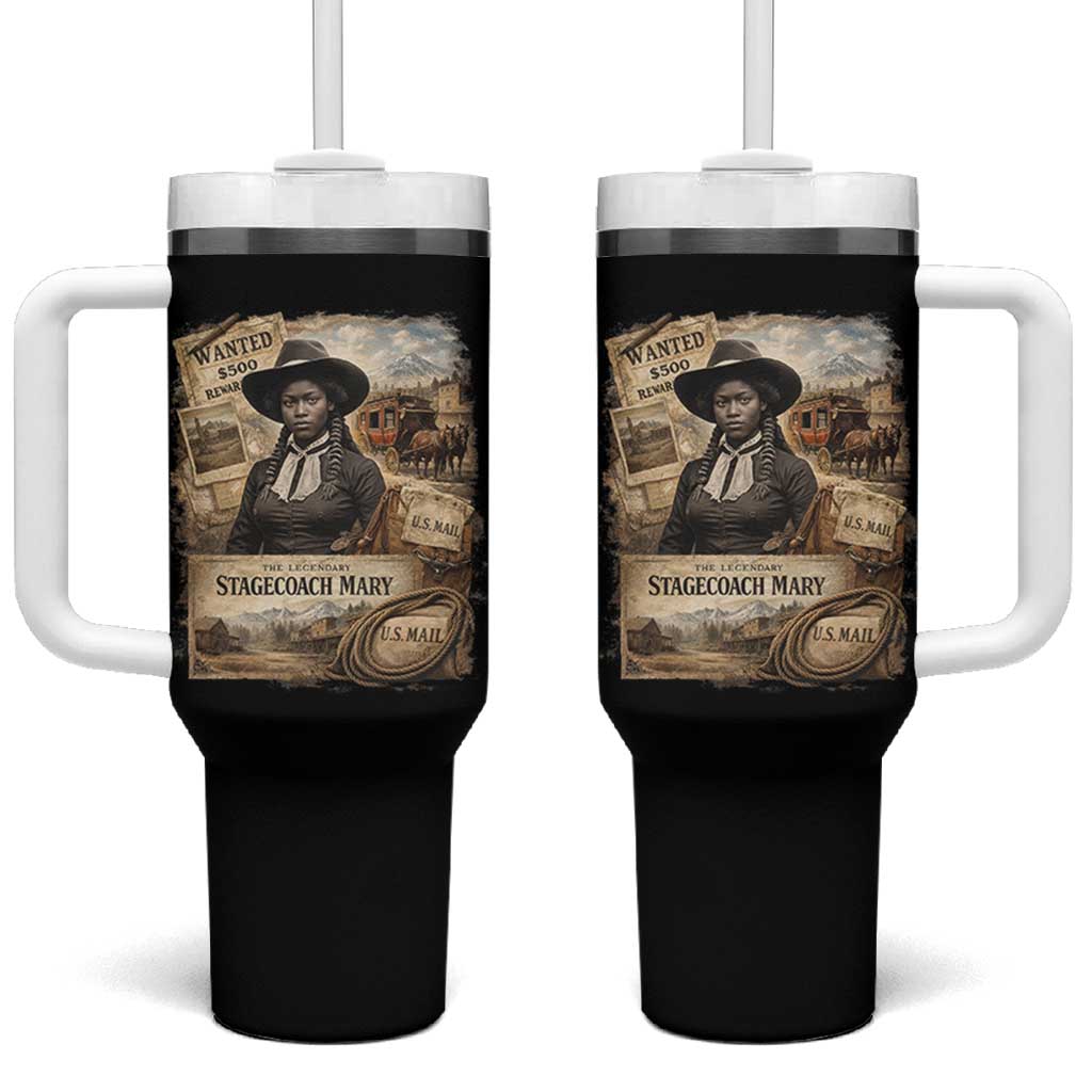 Black History Black Cowgirl Tumbler With Handle Western Rodeo African American Melanin Texas Women