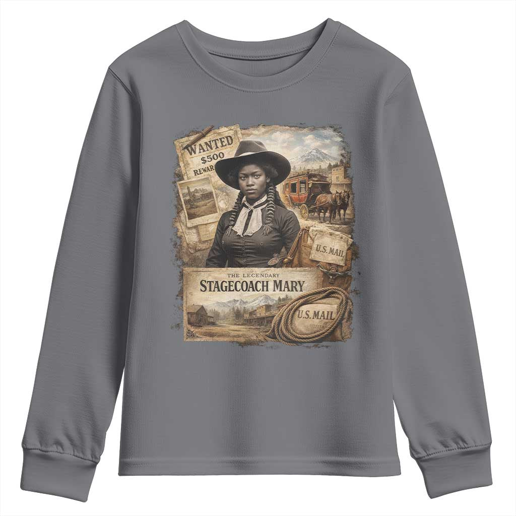 Black History Black Cowgirl Youth Sweatshirt Western Rodeo African American Melanin Texas Women