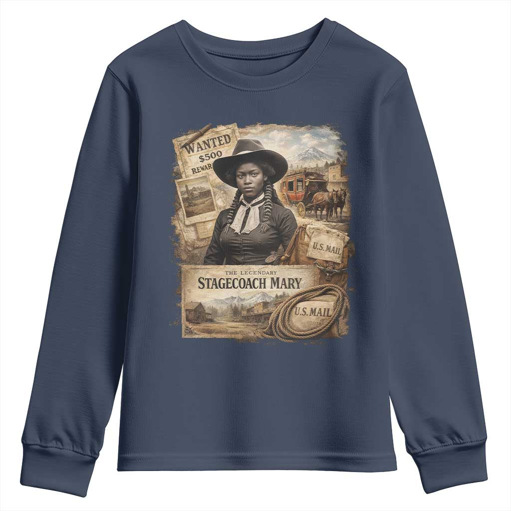 Black History Black Cowgirl Youth Sweatshirt Western Rodeo African American Melanin Texas Women