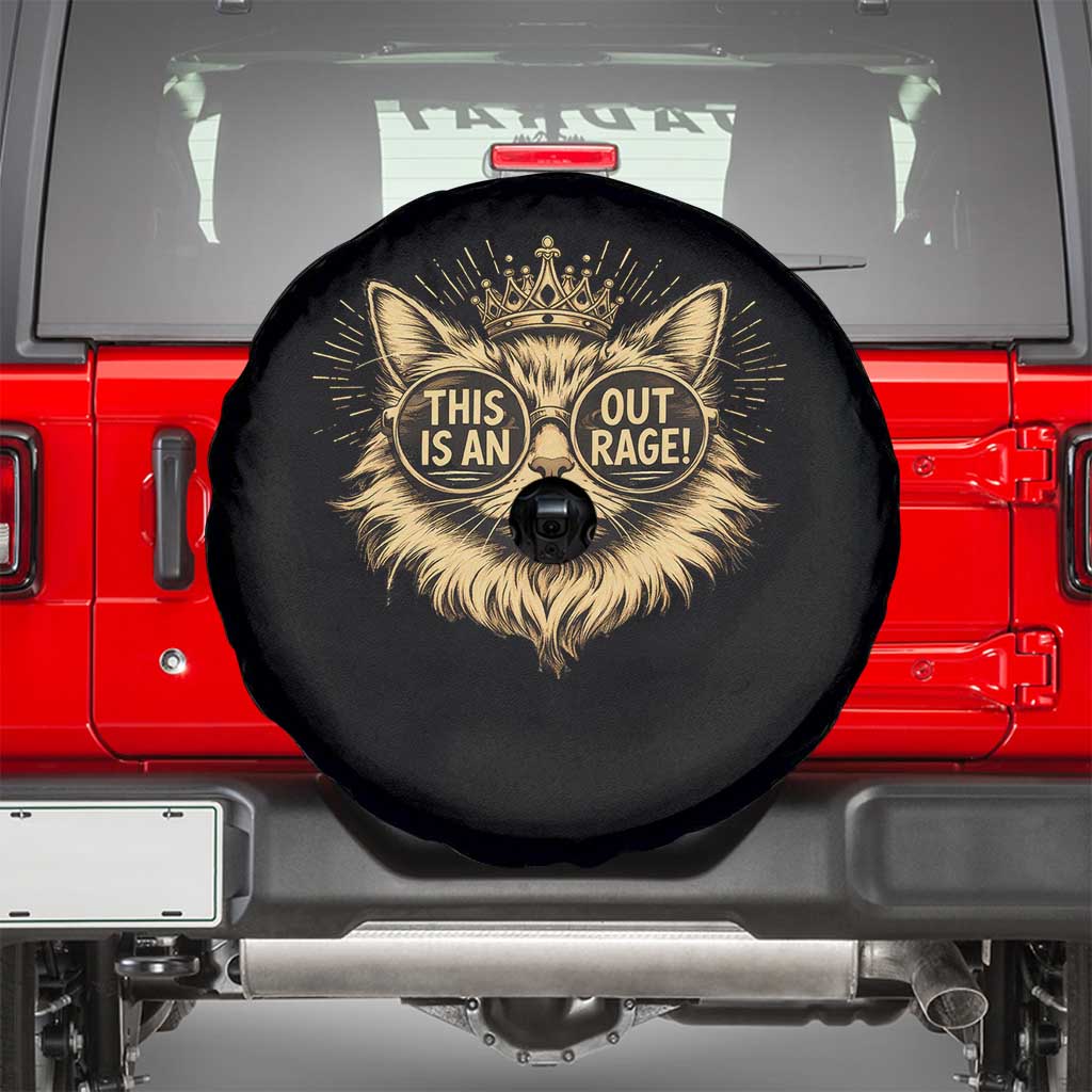 Funny Princess Cat Donut Spare Tire Cover This Is An Outrage Donut Gold Cat Lover Gifts