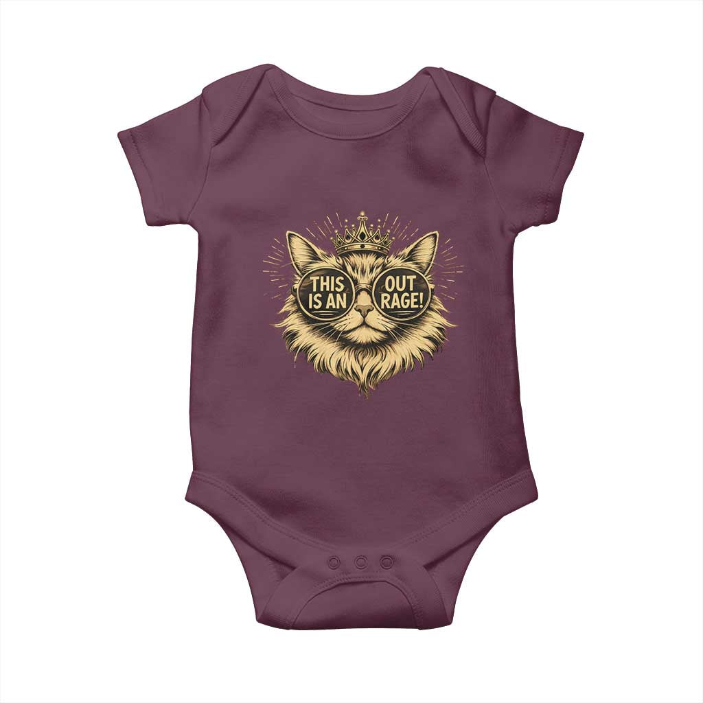 Funny Princess Cat Donut Baby Onesie This Is An Outrage Donut Gold Cat Lover Gifts