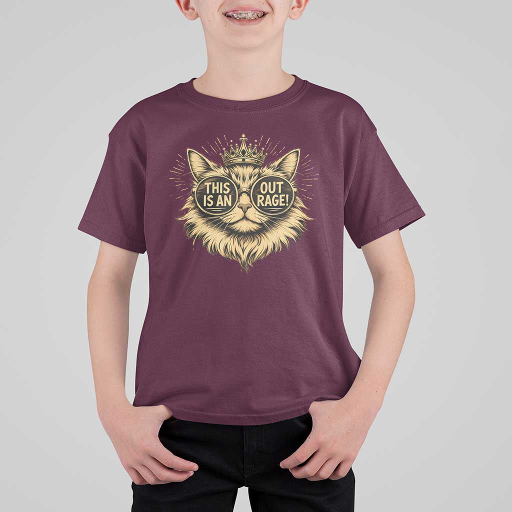 Funny Princess Cat Donut T Shirt For Kid This Is An Outrage Donut Gold Cat Lover Gifts