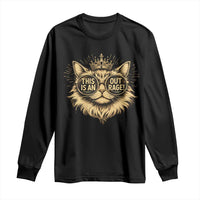 Funny Princess Cat Donut Long Sleeve Shirt This Is An Outrage Donut Gold Cat Lover Gifts