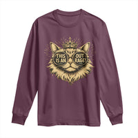 Funny Princess Cat Donut Long Sleeve Shirt This Is An Outrage Donut Gold Cat Lover Gifts