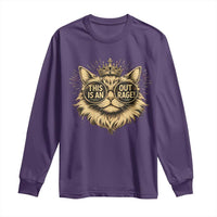 Funny Princess Cat Donut Long Sleeve Shirt This Is An Outrage Donut Gold Cat Lover Gifts