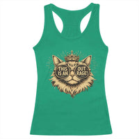 Funny Princess Cat Donut Racerback Tank Top This Is An Outrage Donut Gold Cat Lover Gifts
