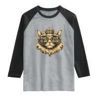 Funny Princess Cat Donut Raglan Shirt This Is An Outrage Donut Gold Cat Lover Gifts