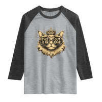 Funny Princess Cat Donut Raglan Shirt This Is An Outrage Donut Gold Cat Lover Gifts