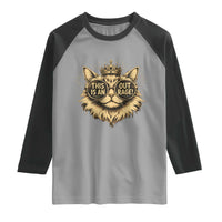 Funny Princess Cat Donut Raglan Shirt This Is An Outrage Donut Gold Cat Lover Gifts
