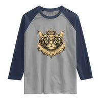 Funny Princess Cat Donut Raglan Shirt This Is An Outrage Donut Gold Cat Lover Gifts