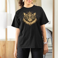 Funny Princess Cat Donut T Shirt For Women This Is An Outrage Donut Gold Cat Lover Gifts