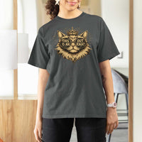 Funny Princess Cat Donut T Shirt For Women This Is An Outrage Donut Gold Cat Lover Gifts