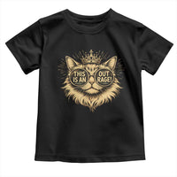Funny Princess Cat Donut Toddler T Shirt This Is An Outrage Donut Gold Cat Lover Gifts
