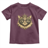 Funny Princess Cat Donut Toddler T Shirt This Is An Outrage Donut Gold Cat Lover Gifts