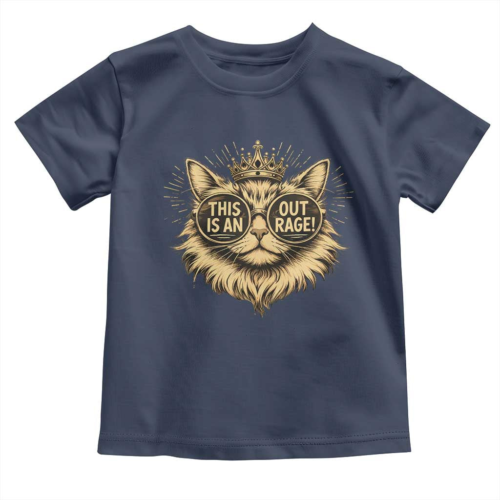 Funny Princess Cat Donut Toddler T Shirt This Is An Outrage Donut Gold Cat Lover Gifts