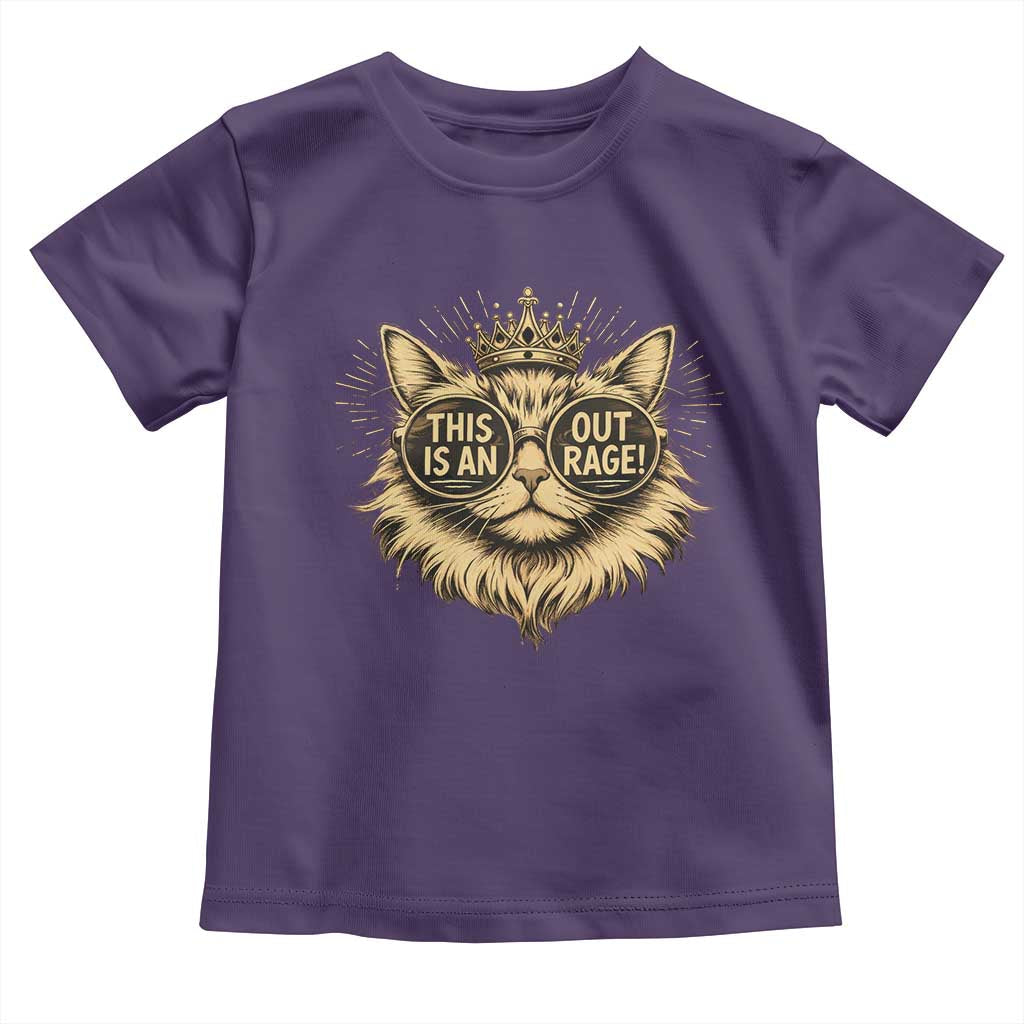 Funny Princess Cat Donut Toddler T Shirt This Is An Outrage Donut Gold Cat Lover Gifts