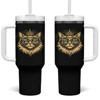 Funny Princess Cat Donut Tumbler With Handle This Is An Outrage Donut Gold Cat Lover Gifts