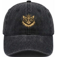 Funny Princess Cat Donut Washed Cotton Baseball Cap This Is An Outrage Donut Gold Cat Lover Gifts