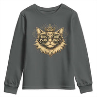 Funny Princess Cat Donut Youth Sweatshirt This Is An Outrage Donut Gold Cat Lover Gifts