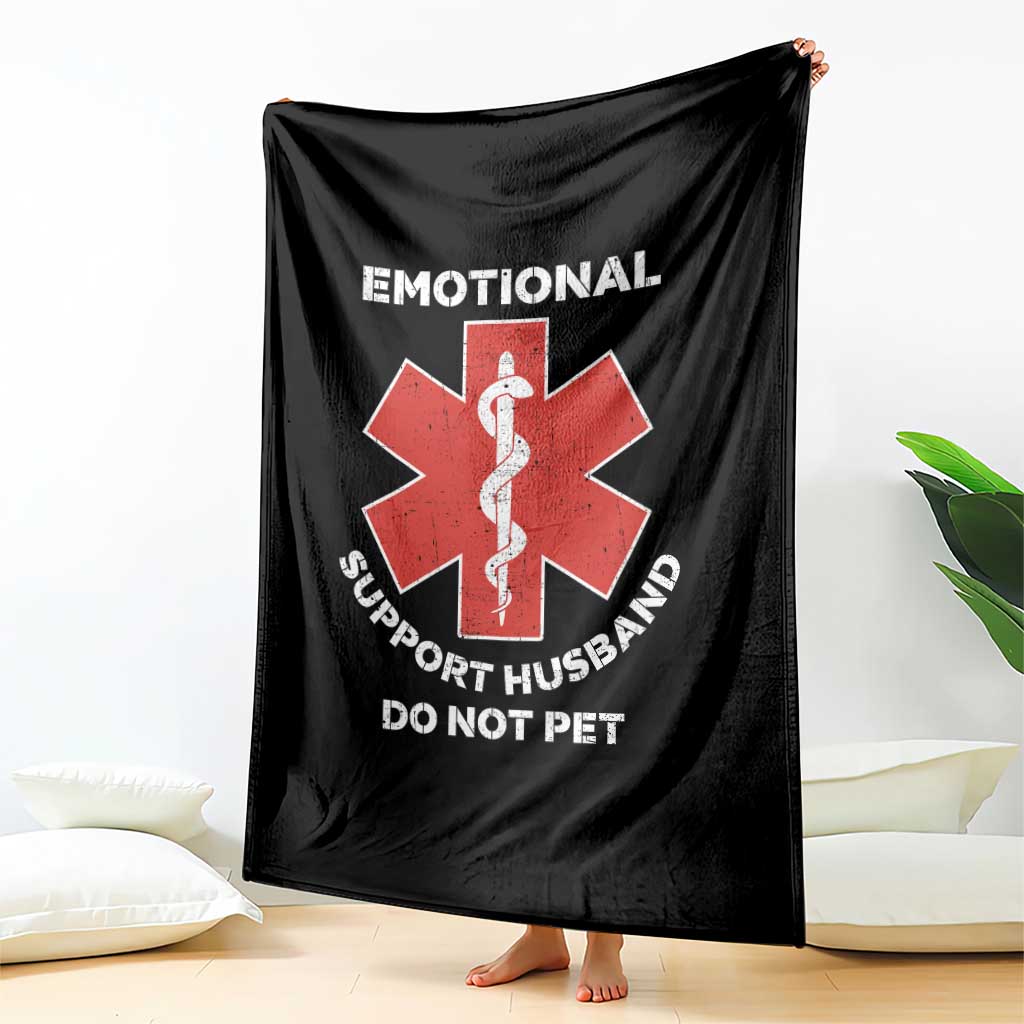 Do Not Pet Husband Throw Blanket Funny Sarcastic Saying - Wonder Print Shop