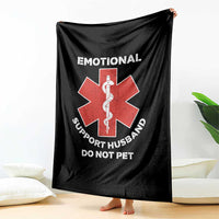 Do Not Pet Husband Throw Blanket Funny Sarcastic Saying - Wonder Print Shop