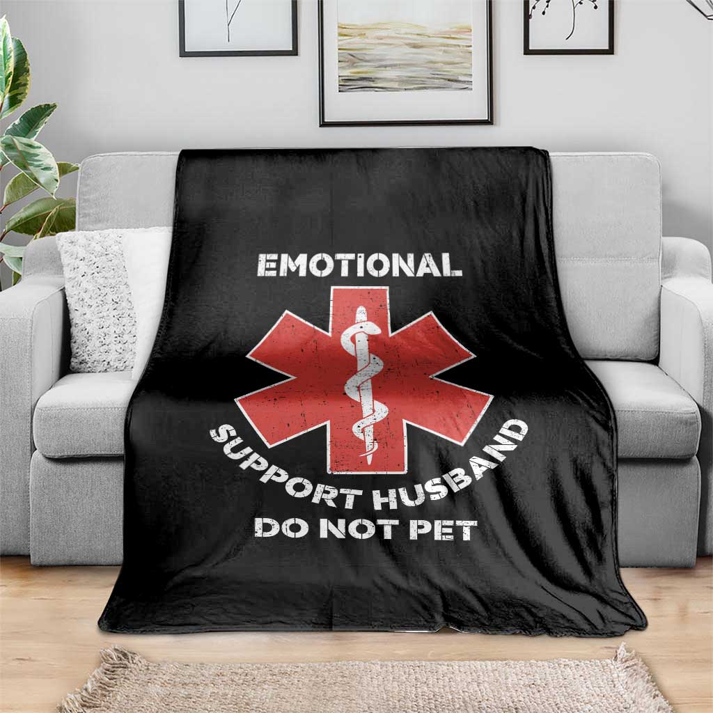 Do Not Pet Husband Throw Blanket Funny Sarcastic Saying - Wonder Print Shop