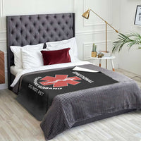 Do Not Pet Husband Throw Blanket Funny Sarcastic Saying - Wonder Print Shop