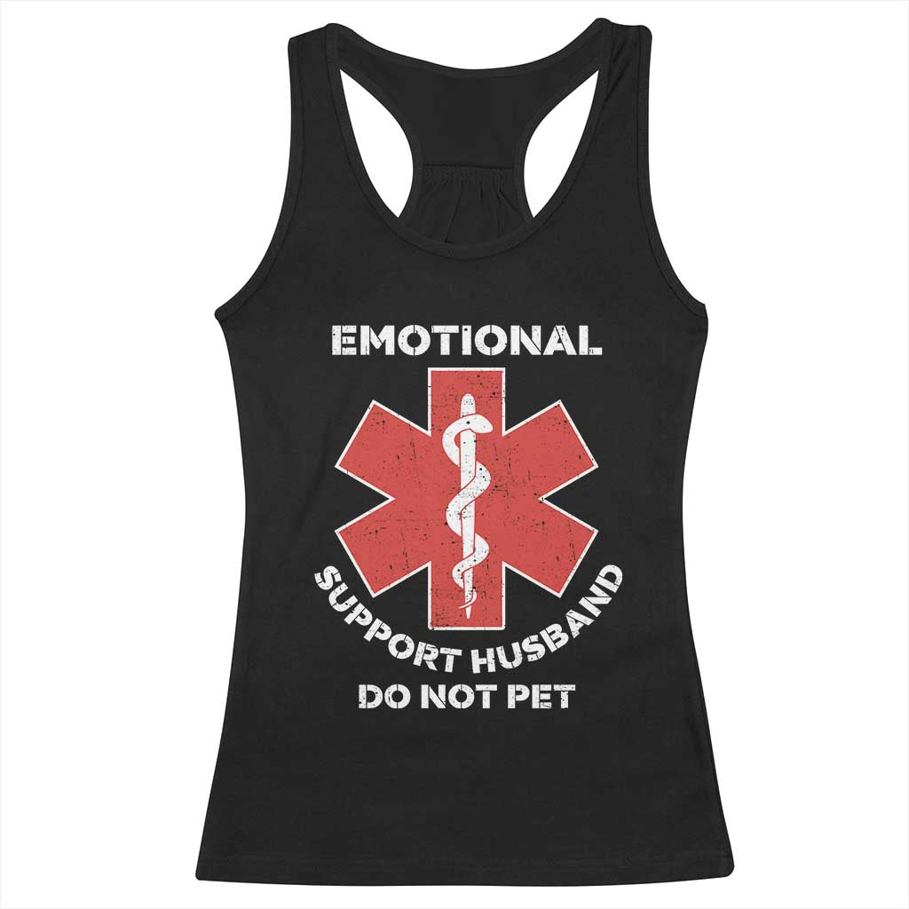 Do Not Pet Husband Racerback Tank Top Funny Sarcastic Saying - Wonder Print Shop