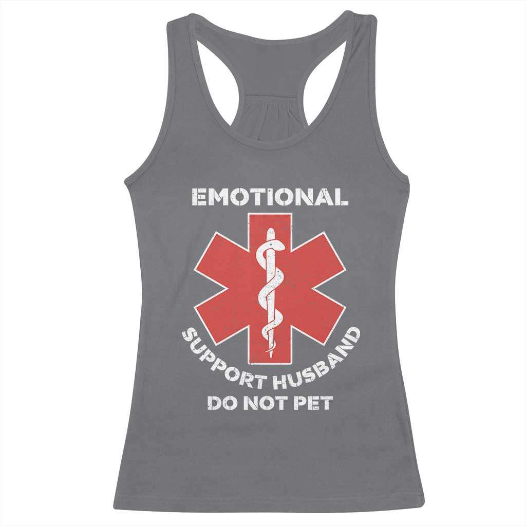 Do Not Pet Husband Racerback Tank Top Funny Sarcastic Saying - Wonder Print Shop
