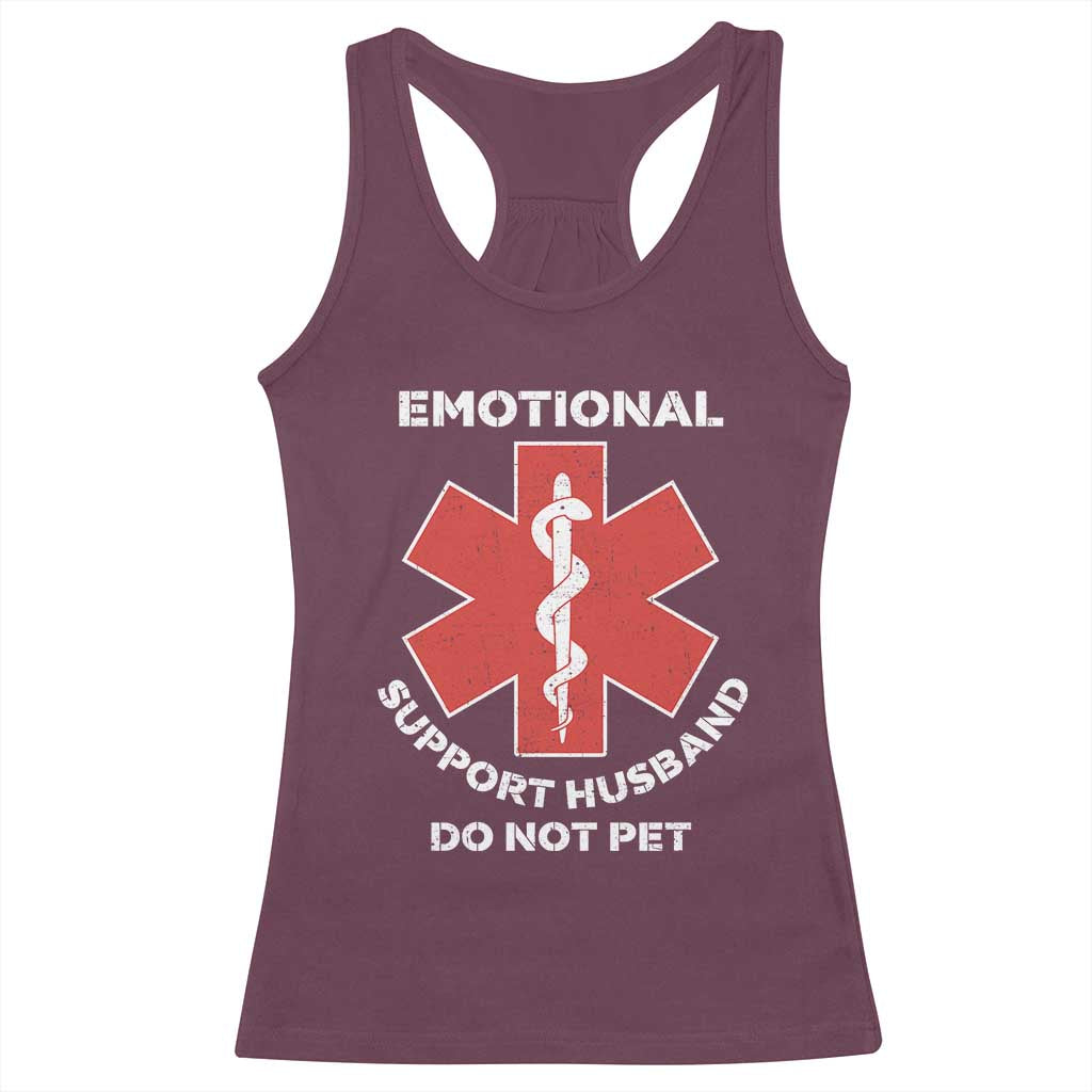 Do Not Pet Husband Racerback Tank Top Funny Sarcastic Saying - Wonder Print Shop
