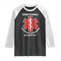 Do Not Pet Husband Raglan Shirt Funny Sarcastic Saying - Wonder Print Shop