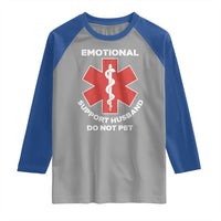 Do Not Pet Husband Raglan Shirt Funny Sarcastic Saying - Wonder Print Shop