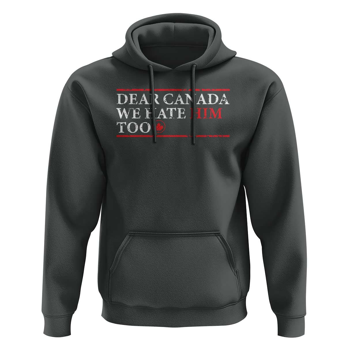 Dear Canada We Hate Him Too Hoodie Canadian Independence - Wonder Print Shop