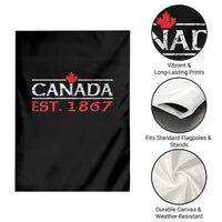 Canadian Maple Leaf Garden Flag Canada Flag Vintage Retro Sport - Wonder Print Shop