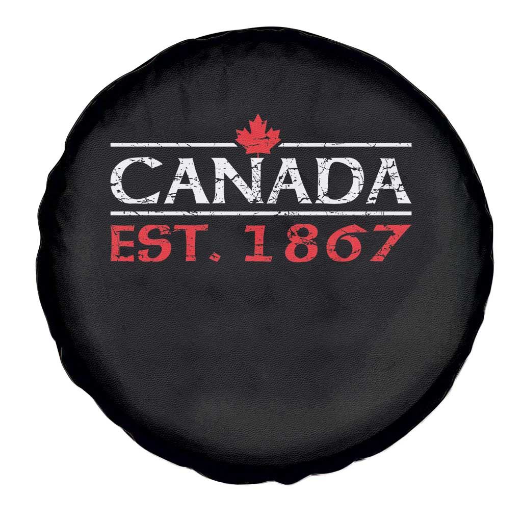 Canadian Maple Leaf Spare Tire Cover Canada Flag Vintage Retro Sport - Wonder Print Shop