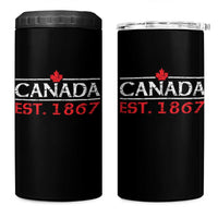 Canadian Maple Leaf 4 in 1 Can Cooler Tumbler Canada Flag Vintage Retro Sport - Wonder Print Shop
