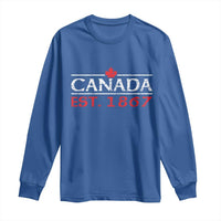 Canadian Maple Leaf Long Sleeve Shirt Canada Flag Vintage Retro Sport - Wonder Print Shop