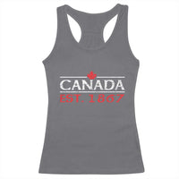 Canadian Maple Leaf Racerback Tank Top Canada Flag Vintage Retro Sport - Wonder Print Shop