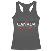 Canadian Maple Leaf Racerback Tank Top Canada Flag Vintage Retro Sport - Wonder Print Shop