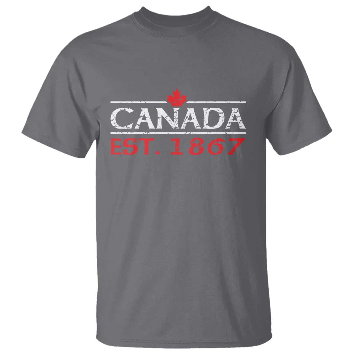 Canadian Maple Leaf T Shirt Canada Flag Vintage Retro Sport - Wonder Print Shop