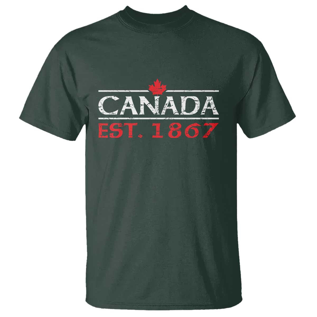 Canadian Maple Leaf T Shirt Canada Flag Vintage Retro Sport - Wonder Print Shop