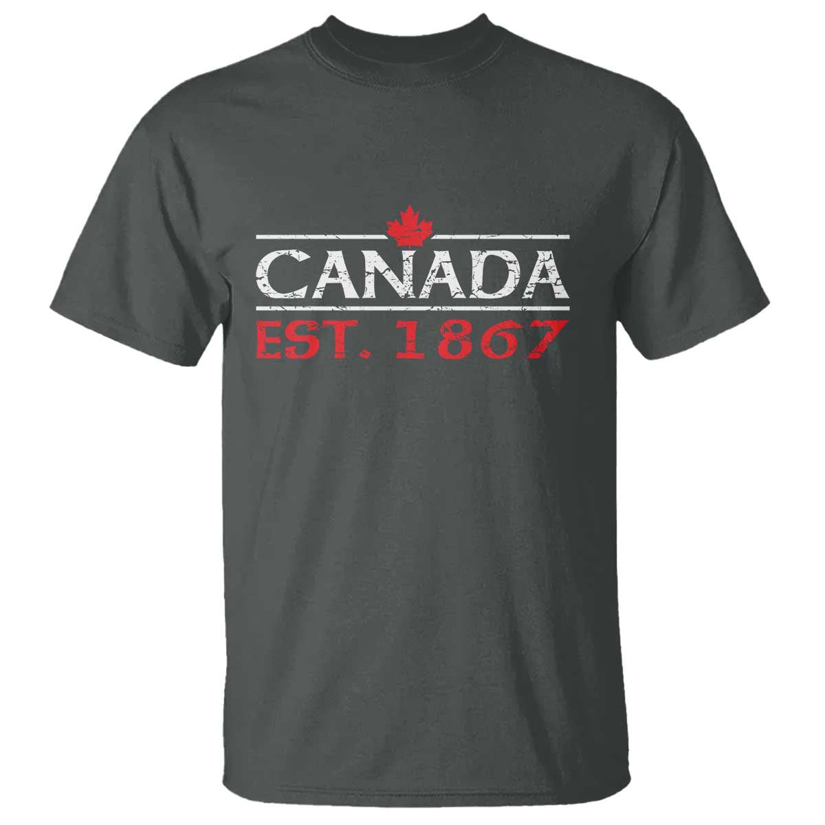 Canadian Maple Leaf T Shirt Canada Flag Vintage Retro Sport - Wonder Print Shop