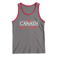 Canadian Maple Leaf Tank Top Canada Flag Vintage Retro Sport - Wonder Print Shop