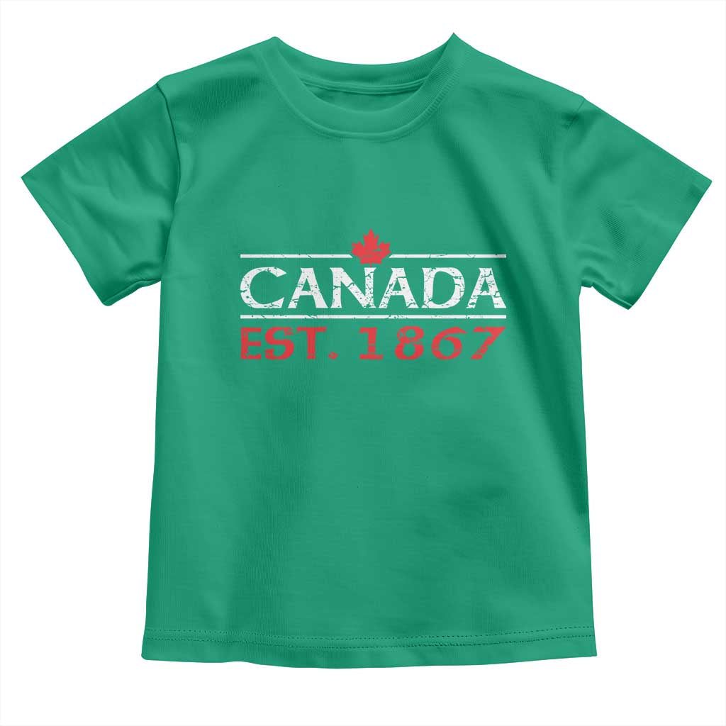 Canadian Maple Leaf Toddler T Shirt Canada Flag Vintage Retro Sport - Wonder Print Shop